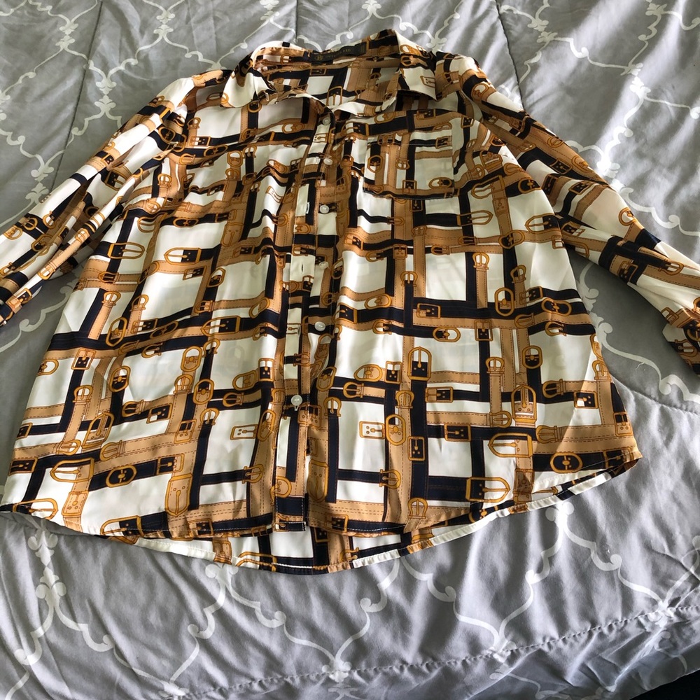 Loose fit button down